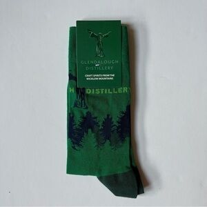 Glendalough Distillery Socks New Green Eco-Friendly Composition Wicklow Mountain